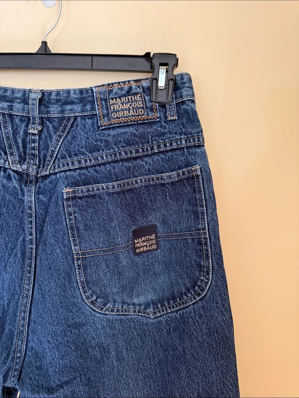 Vintage‎ Marthe Francois Brand X 34M Baggy Wide Leg Y2K Skater Blue Denim